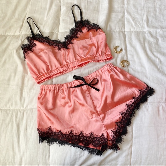 Vintage Satin Pajama Set - Picture 1 of 7